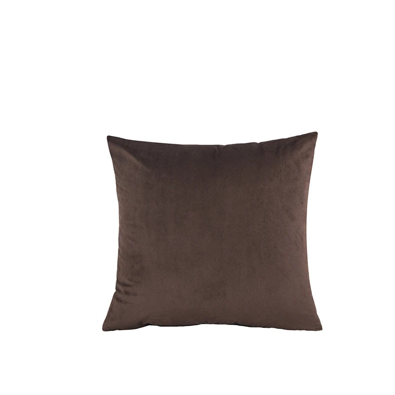 Brown pillow on a white background