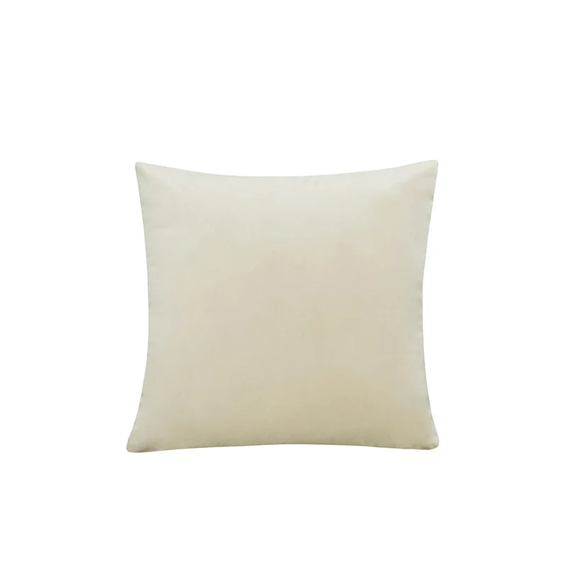 Beige pillow on a white background
