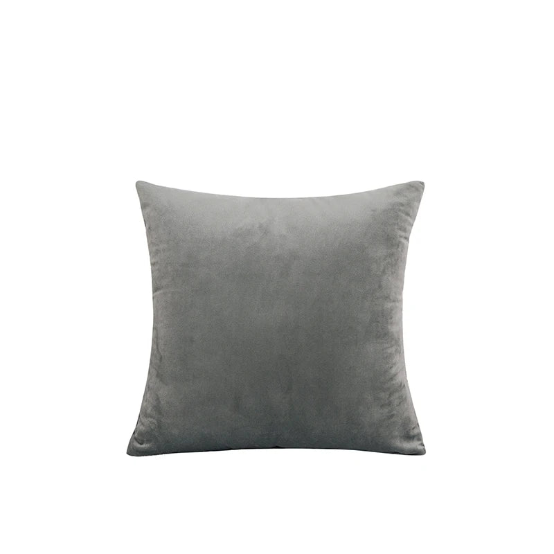 Gray pillow on a white background