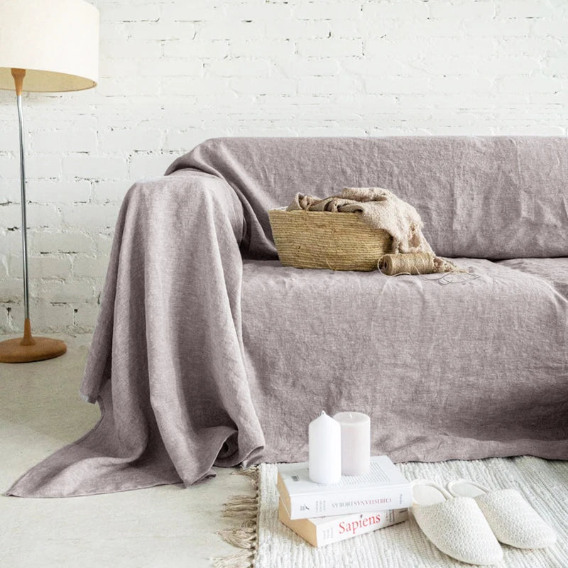 100% Linen Couch Cover