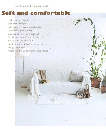 100% Linen Couch Cover