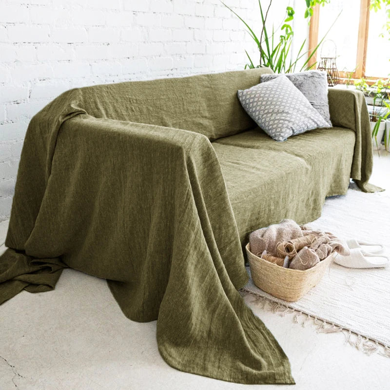 100% Linen Couch Cover
