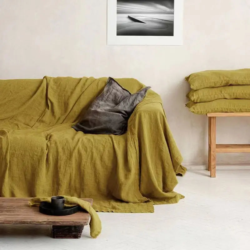 100% Linen Couch Cover