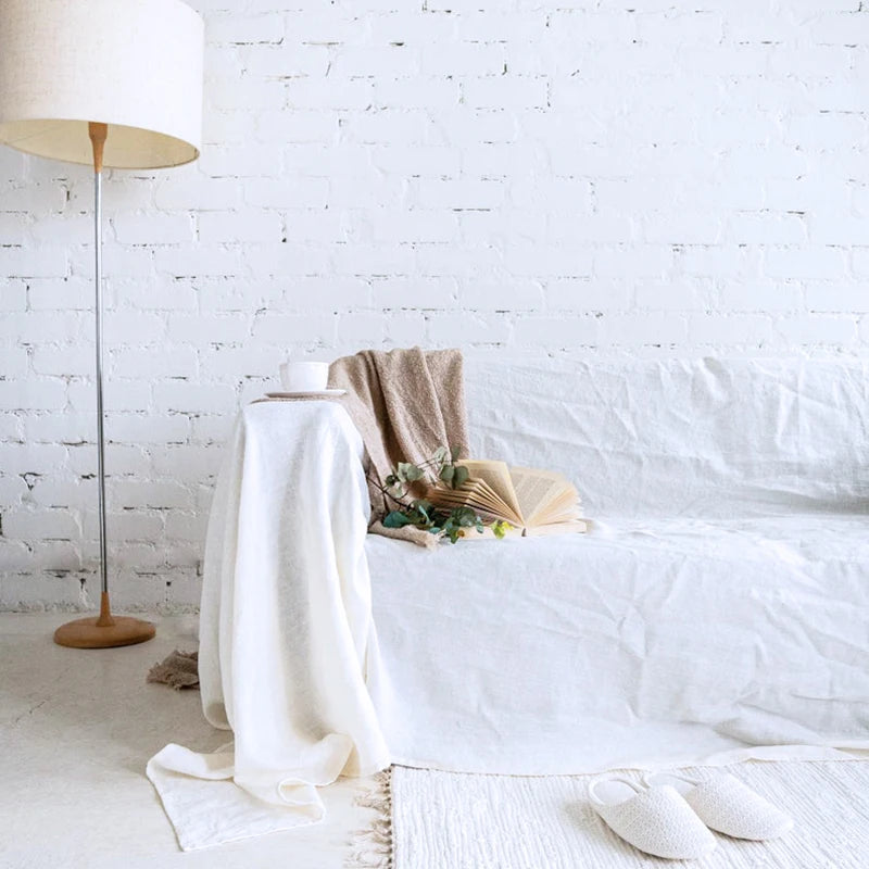 100% Linen Couch Cover