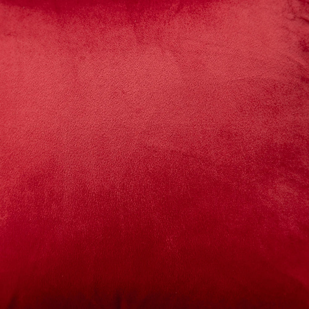 Close-up of red fabric texture