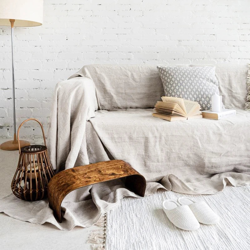 100% Linen Couch Cover