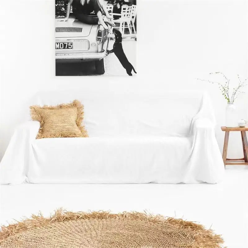 100% Linen Couch Cover