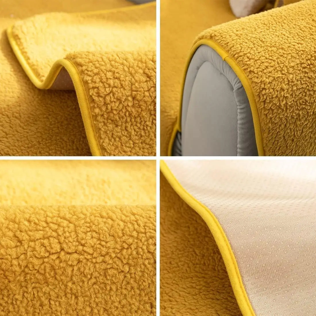 Lambs Wool Feel Non-Slip Couch Cover