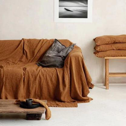 100% Linen Couch Cover