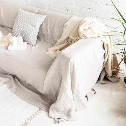 100% Linen Couch Cover