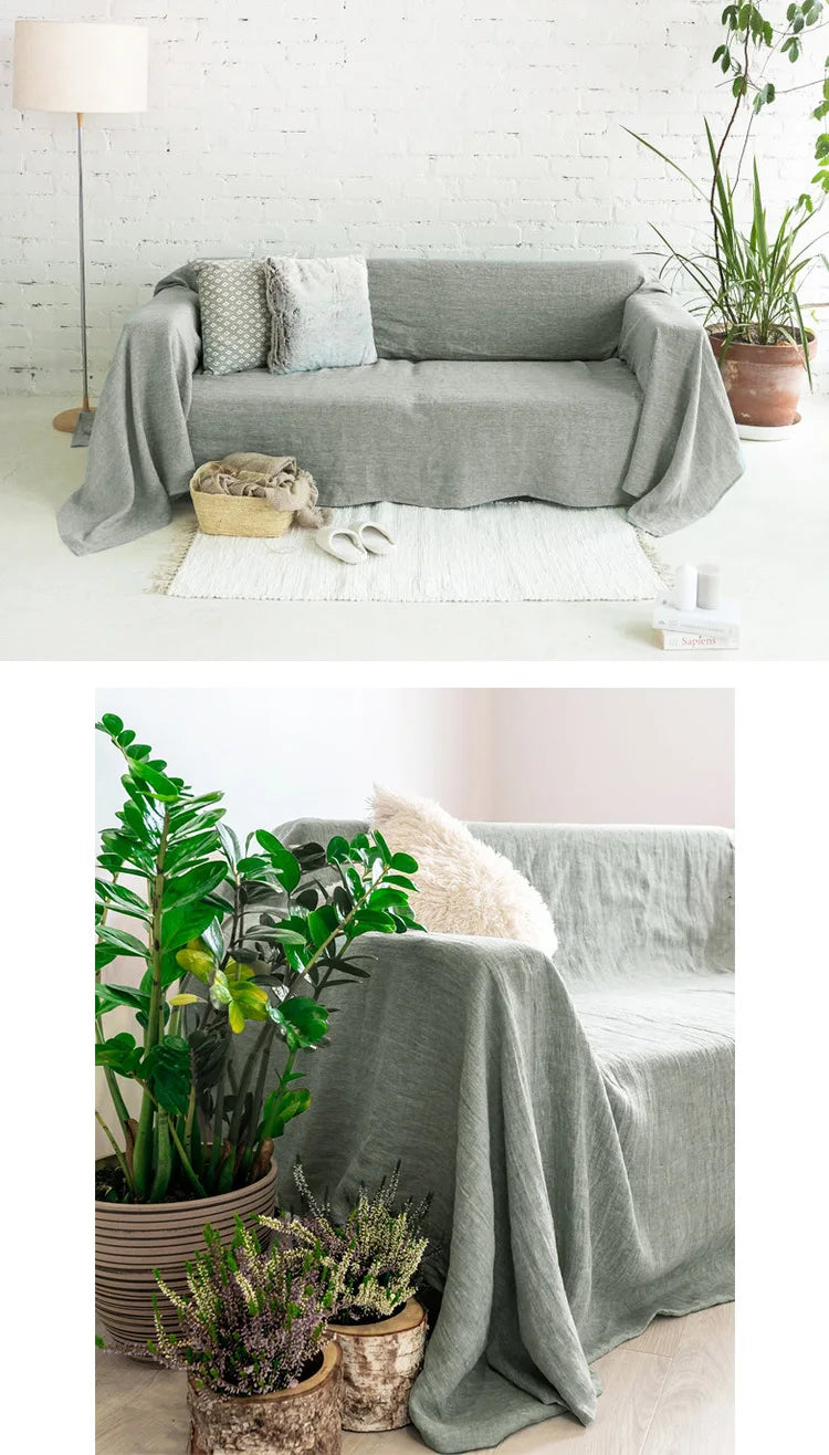 100% Linen Couch Cover