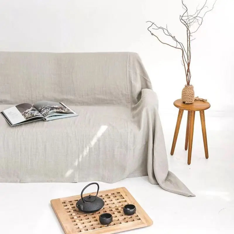 100% Linen Couch Cover